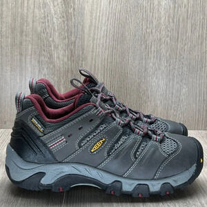 KEEN Hiking Boots Womens Sz 5 Koven Mid Top Lace Up Waterproof Performance Black
